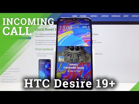 How Incoming Call Screen Looks in HTC Desire 19+ - Incoming Call Screen Options