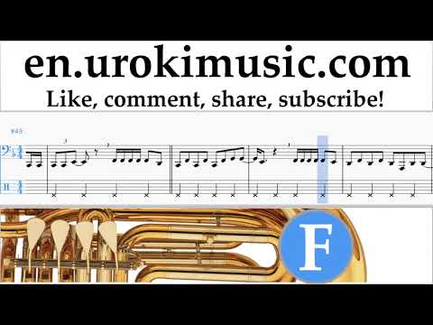 Tuba lessons Carlos Vives, Sebastian Yatra - Robarte un Beso Sheet Music Tutorial Part#2 um-i352