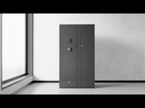 1500AB Kaer 15-20 Gun Safe - Large Safe for Rifles, Pistols & Quick Access