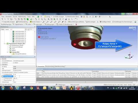 CADFEM Tutorial No.11 – Dealing with Harmonically-Induced Vibrations using ANSYS® Workbench™