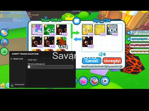 PSX Op Trade Scam Script For Pet Simulator X Copy Huges, Titanics Working No Key