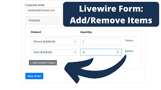[Live-coding] Laravel Livewire: Parent-Child Form Example