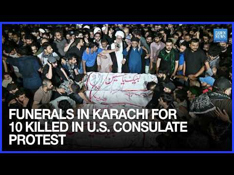 Thousands At Funerals In Karachi For 10 Killed In US Consulate Protest Over Khamenei Assassination
