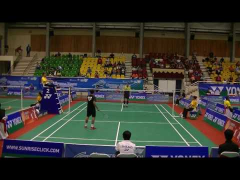 Phạm Cao Cường vs Kittipong Imnark - Vòng 1 giải cầu lông Ciputra Hà Nội 2017