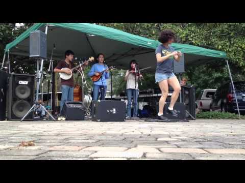 Miss Moonshine buckdancing with Three Arrows - "Texas Gals"