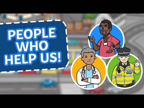 A Twinkl Original | Let's Meet People Who Help Us! 👮‍♀️🧑‍🚒👩‍⚕️