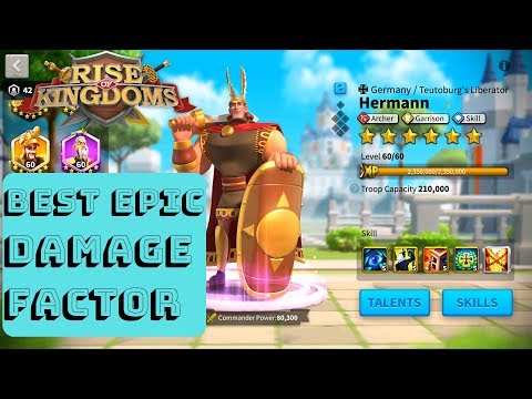 MAX SKILL Hermann commander spotlight v 2.0 - all you need to know - Rise of Kingdoms