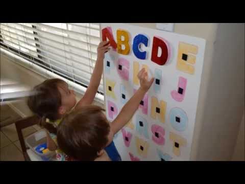 Como hacer un Abecedario usando velcro