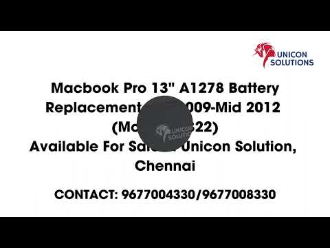 Macbook Pro 13" A1278 Battery Replacement Mid 2009-Mid 2012 (Model A1322)