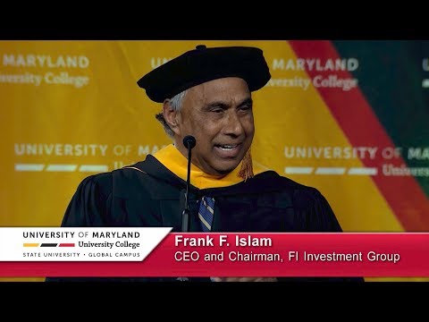 UMUC Commencement Keynote: Frank F. Islam - Sunday, May 19, 2019