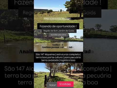 147 alqueires em Bom Jardim de Goiás| whatsapp 62 99373-6407