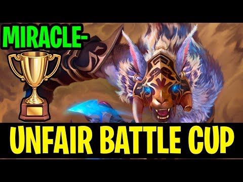 Unfair Battle Cup To The Enemies - Miracle- Ursa 7.18 - Dota 2