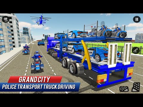 Police Car Cargo Transport Simulator 3D-US Truck Transporter Trailer Driver Android GamePlay Part #3