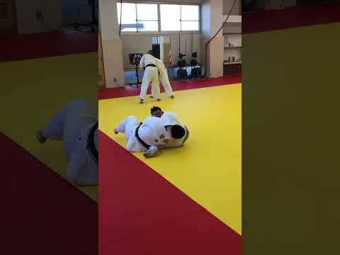 【#柔道382】柔道の経験練習　立技→寝技（十字固め）Basic practice of judo, standing techniques, Ground techniques