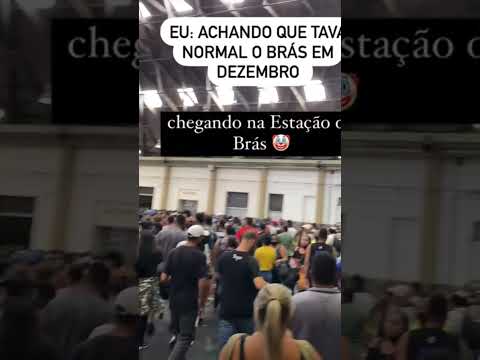 Estação do Brás lotado