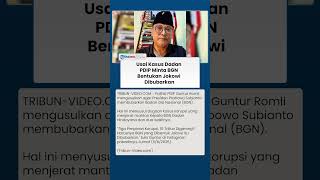 PDIP Desak Prabowo Bubarkan BGN, Tak Cukup Hanya Copot Dadan Hindayana