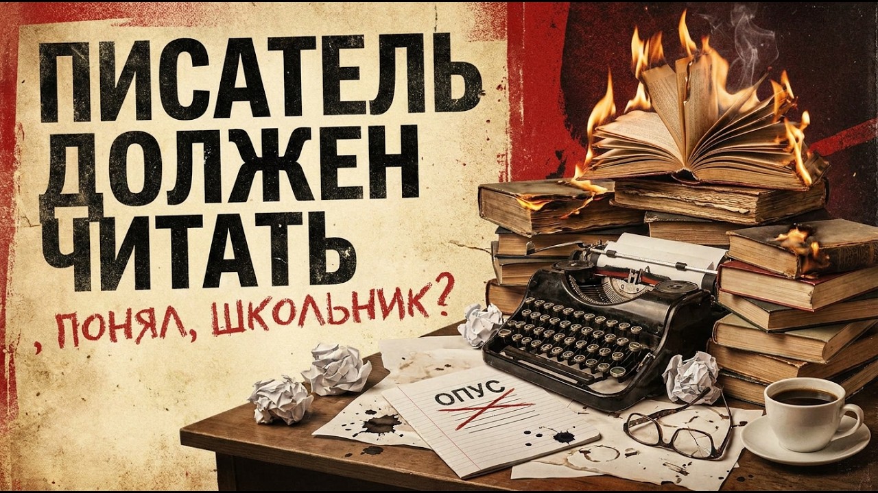 ПИСАТЕЛЬ ДОЛЖЕН ЧИТАТЬ КНИГИ!!! (понял, школьник?). Подкаст.
