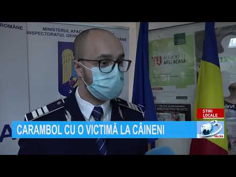 CARAMBOL CU O VICTIMĂ LA CÂINENI