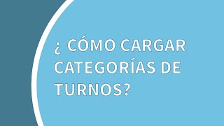 Tutorial ArgenSalud: cómo cargar categorías de turnos