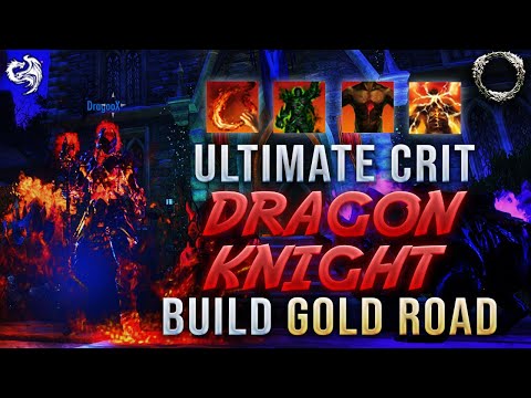 BROKEN Dragonknight CRIT PvP Build ESO 🔥 INSANE DAMAGE | SOLO 1vX & Group Build 🔥 ESO DK Gold Road