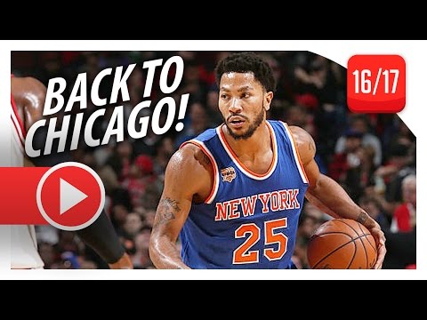 Derrick Rose Full Highlights vs Bulls (2016.11.04) - 15 Pts, 11 Ast, HOMECOMING!