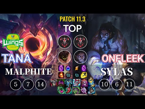 JAG TaNa Malphite vs OnFleek Sylas Top - KR Patch 11.3