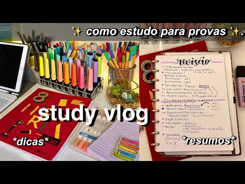 STUDY VLOG PRODUTIVO | Estudando para Provas | Como eu estudo para provas (filminho narrado)