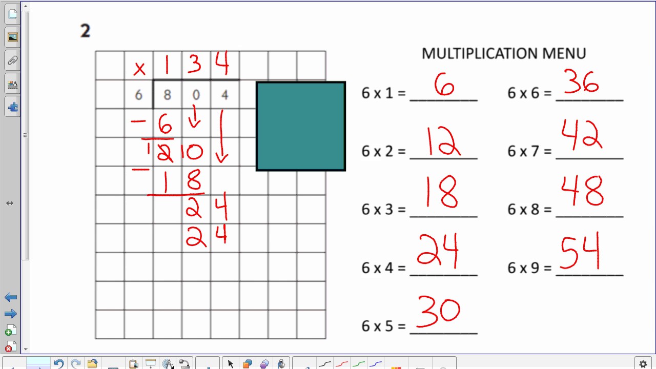 Long Division Using the Standard Algorithm