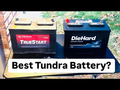 Tundra 2nd Gen - Battery Replacement - Toyota Trustart vs Diehard