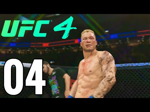 UFC 4 Middleweight Career Mode Walkthrough Part 4 - HIGH LEVEL KICKBOXING WITH DARREN TILL!