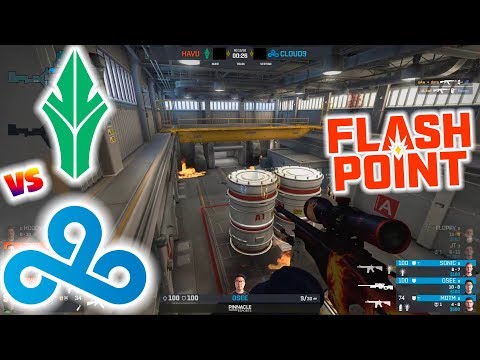 HAVU vs Cloud9 BEST MOMENTS - Nuke - Flashpoint 1 Playoffs | CSGO