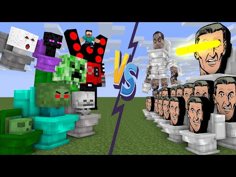 Monster School : MONATER BECOME SKIBIDI TOILET - Minecraft Animation