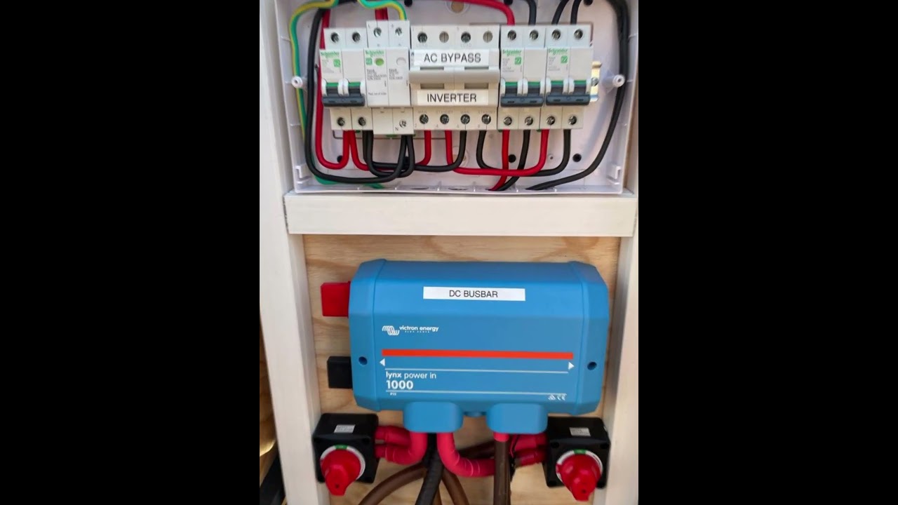 Client DIY 2x 5kWh PowerLines and an 8kVa MultiPlus-II are made into a mobile all-in-one system