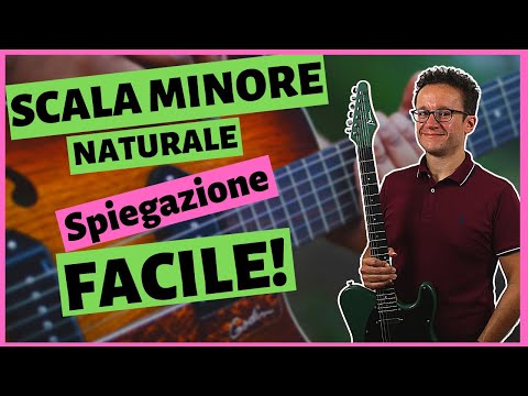 Scala minore naturale sulla chitarra