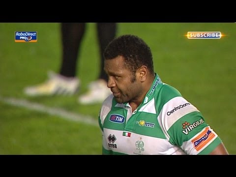 Manoa Vosawai's try rewards great Treviso attack  - Scarlets v Benetton Treviso 3rd May 2013