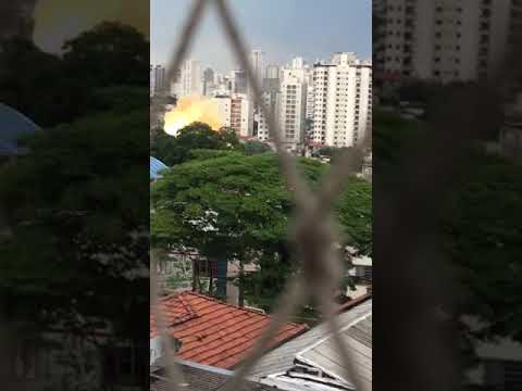 Fio pega fogo em Bosque da Saúde, Ipiranga