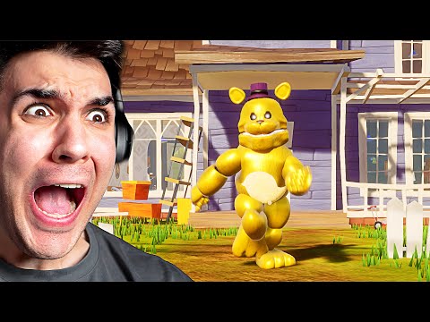 A NIGHTMARE GAME... | Hello Neighbor Fredbear Mod