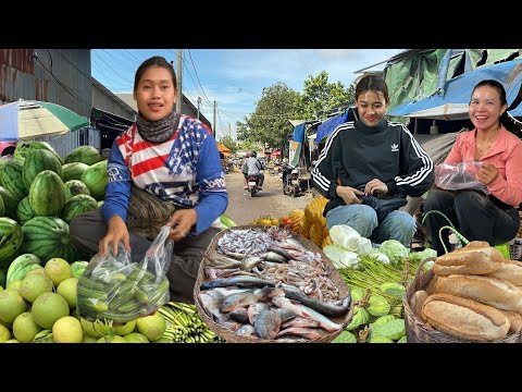 Amazing Cambodian Food Market Scenes -  Countryside Street Food & More...