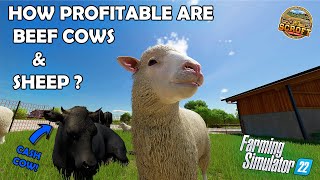 How Profitable Are Beef Cows & Sheep?! | Farming Simulator 22