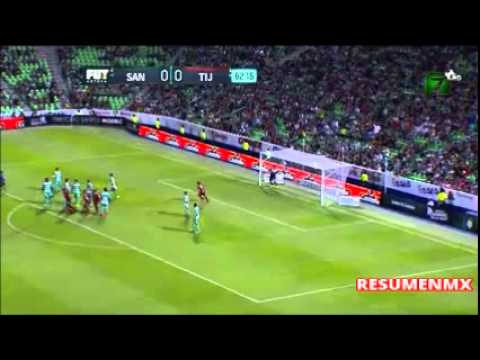Santos Laguna 0-1 Tijuana Jornada 3 Apertura 2015 Azteca 7