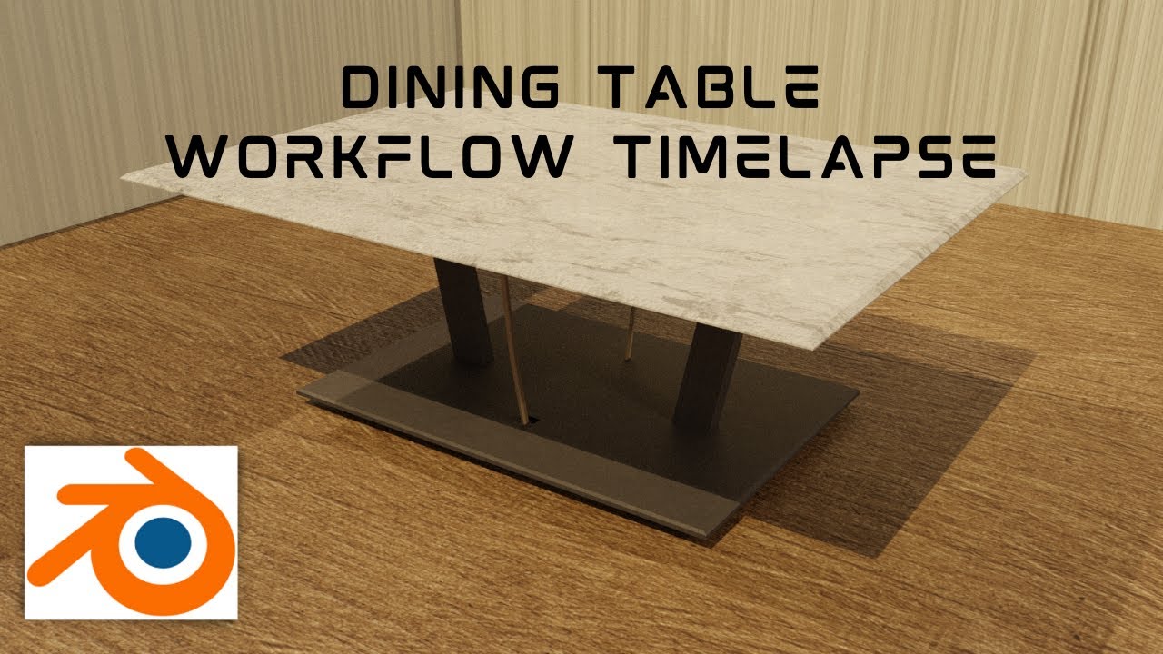 Dining Table Timelapse || Blender