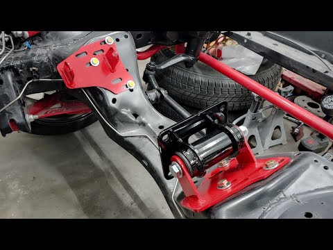 UMI motor mounts install on 1985 Monte Carlo/G-body. Marking oil pain location for turbo drain.