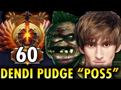 DENDI PUDGE "POS5" vs 9K MMR!! Bring Back the Legendary Hooks | Genius Pudge