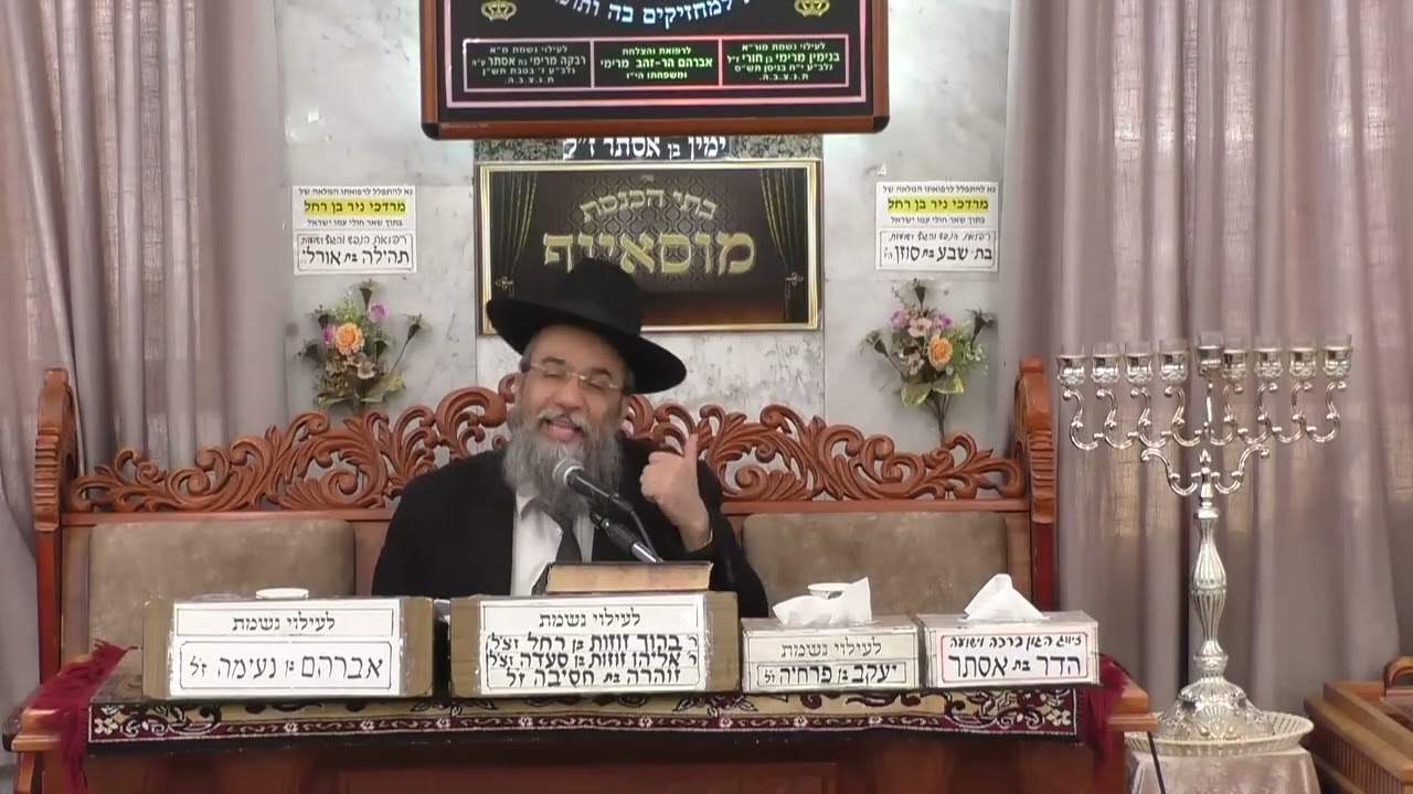 הרב אבינועם צבי | פרשת וישב - חוכמה ומוסר | בית הכנסת מוסאיוף