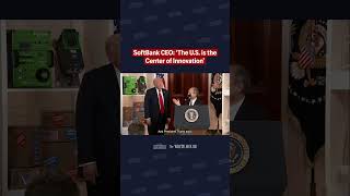 SoftBank CEO Masayoshi Son speaks about the 'Stargate' project at the White House.