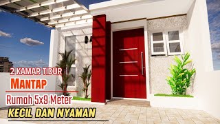 Rumah Ini Cocok Untuk Pasangan Muda, Kecil Nyaman Rumah 5x9 M