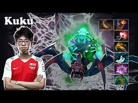 Kuku - Broodmother Offlane vs Yopaj Pugna, Raven Slark | Dota 2 7.30e Gameplay
