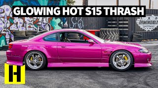 Don't Stop 'Til the Rad Pops: Pink Nissan S15 Goes for Broke