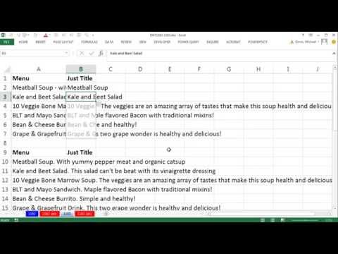 Highline Excel 2013 Class Video 29 Flash Fill Extract Combine Insert Reverse Data 25 Example