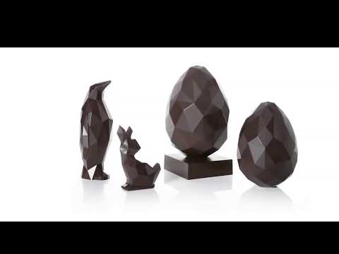 How to make your chocolate penguin (chocolate moulding process)